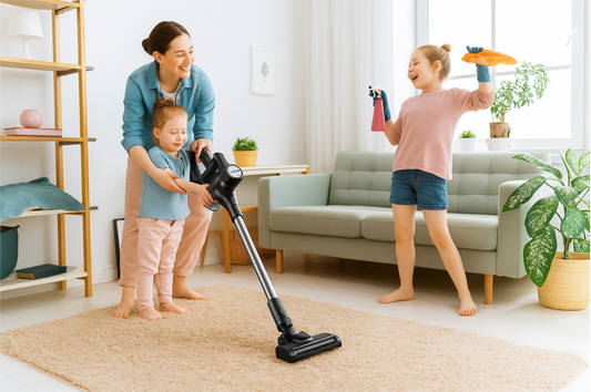 Çocuklu Evlerde Temizlik için Süpürge Seçimi