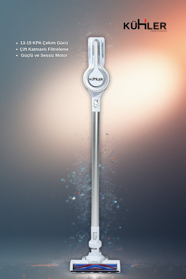 Kühler Homart  KH-V300 1009 Turbo Fırçalı Dikey Kablosuz Şarjlı Süpürge