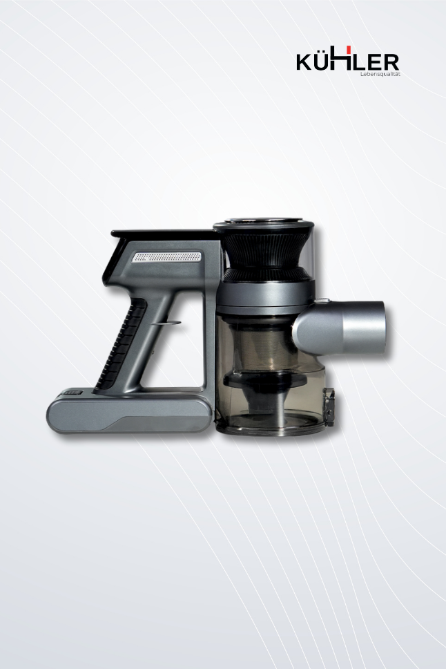 KH-V700 Metalik Gri Kablosuz Şarjlı Elektrikli Dikey Süpürge